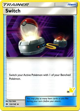 Switch (132/149) (Pikachu Stamp #36) [Battle Academy 2020] | Good Games Modbury