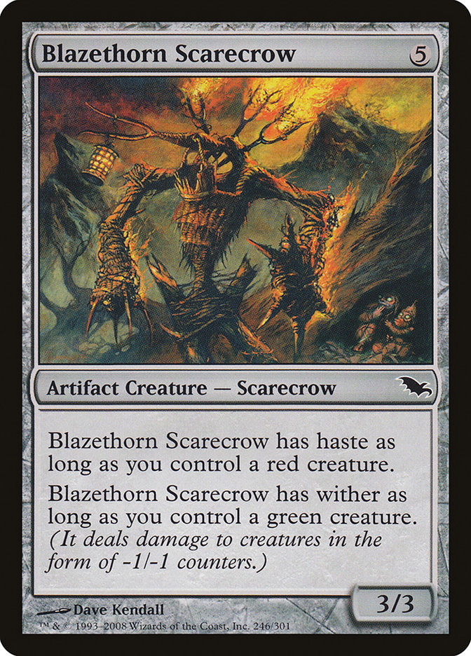 Blazethorn Scarecrow [Shadowmoor] | Good Games Modbury