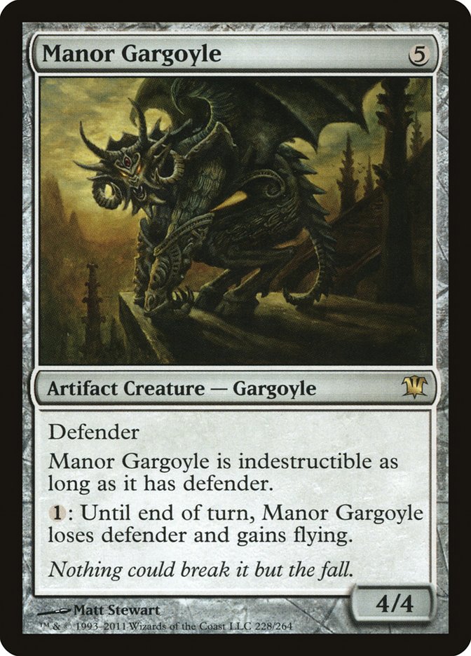 Manor Gargoyle [Innistrad] | Good Games Modbury