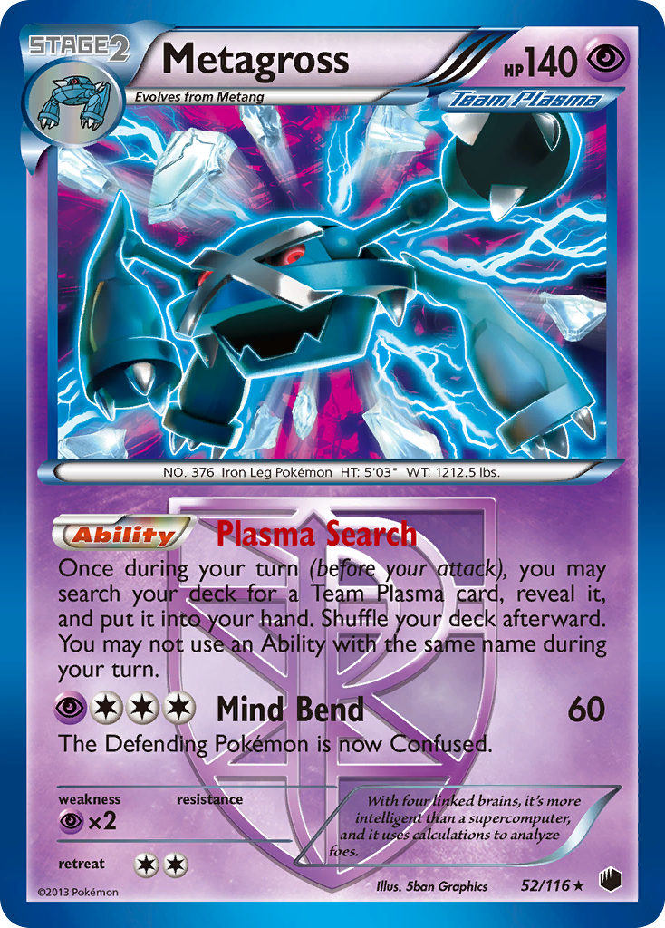 Metagross (52/116) [Black & White: Plasma Freeze] | Good Games Modbury