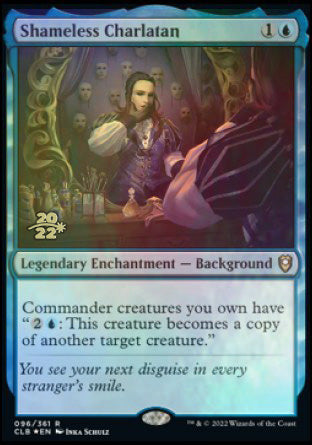 Shameless Charlatan [Commander Legends: Battle for Baldur's Gate Prerelease Promos] | Good Games Modbury