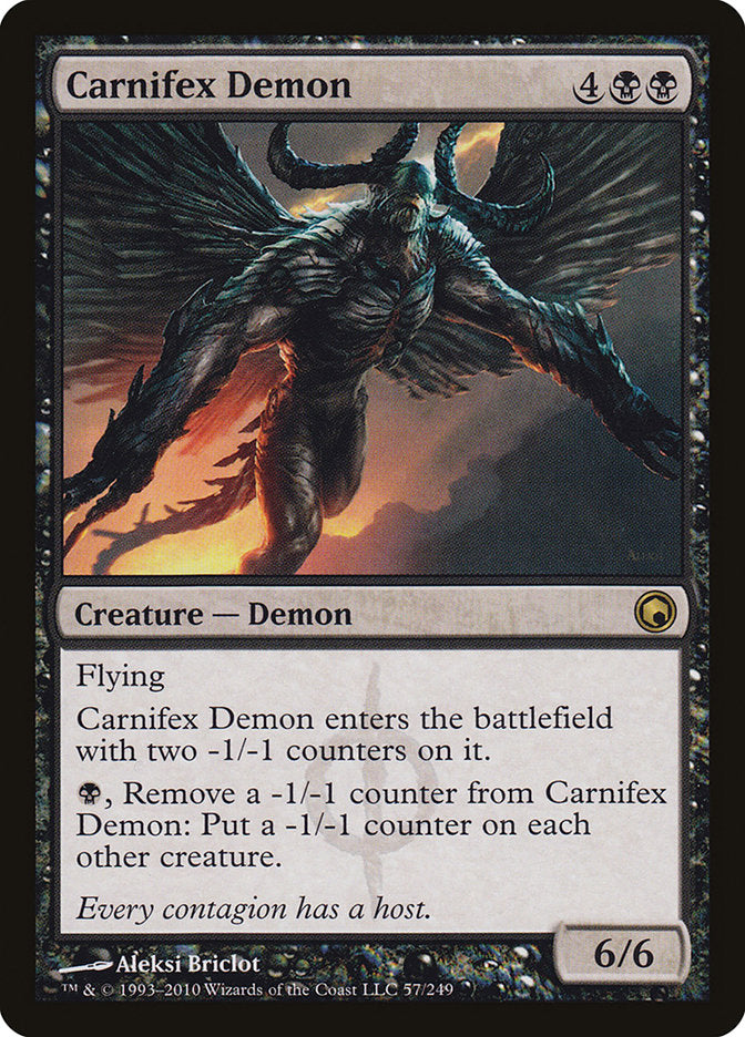 Carnifex Demon [Scars of Mirrodin] | Good Games Modbury