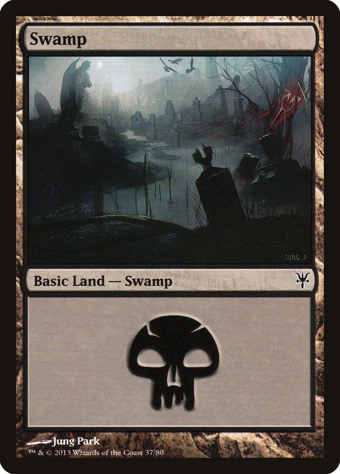 Swamp (37) [Duel Decks: Sorin vs. Tibalt] | Good Games Modbury