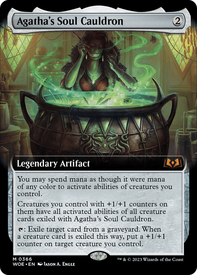 Agatha's Soul Cauldron (Extended Art) [Wilds of Eldraine] | Good Games Modbury