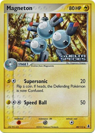 Magneton (48/113) (Stamped) [EX: Delta Species] | Good Games Modbury