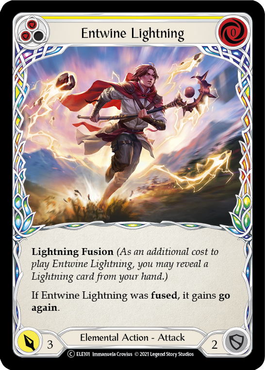 Entwine Lightning (Yellow) [U-ELE101] (Tales of Aria Unlimited)  Unlimited Rainbow Foil | Good Games Modbury