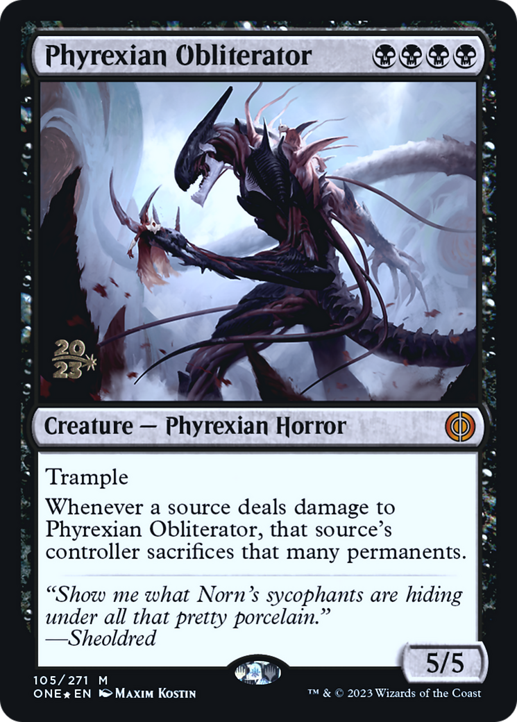 Phyrexian Obliterator [Phyrexia: All Will Be One Prerelease Promos] | Good Games Modbury