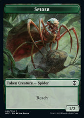 Treefolk // Spider Double-Sided Token [Streets of New Capenna Commander Tokens] | Good Games Modbury