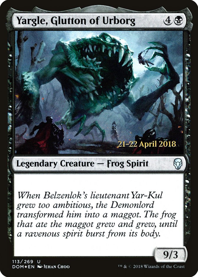 Yargle, Glutton of Urborg [Dominaria Prerelease Promos] | Good Games Modbury