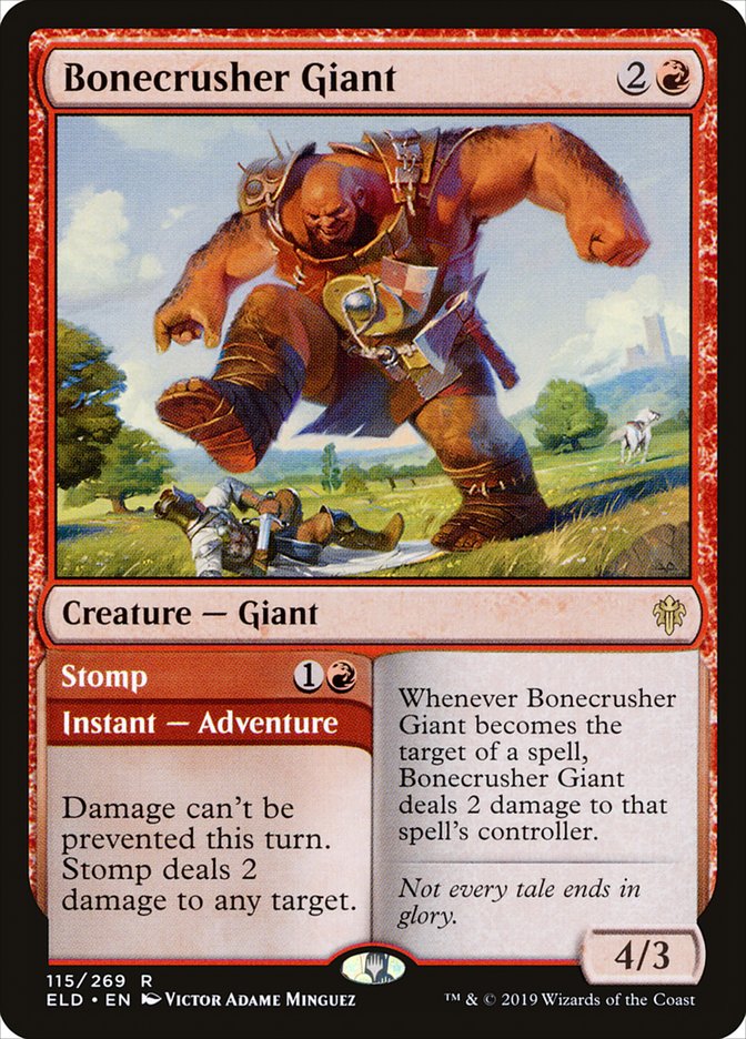 Bonecrusher Giant // Stomp [Throne of Eldraine] | Good Games Modbury