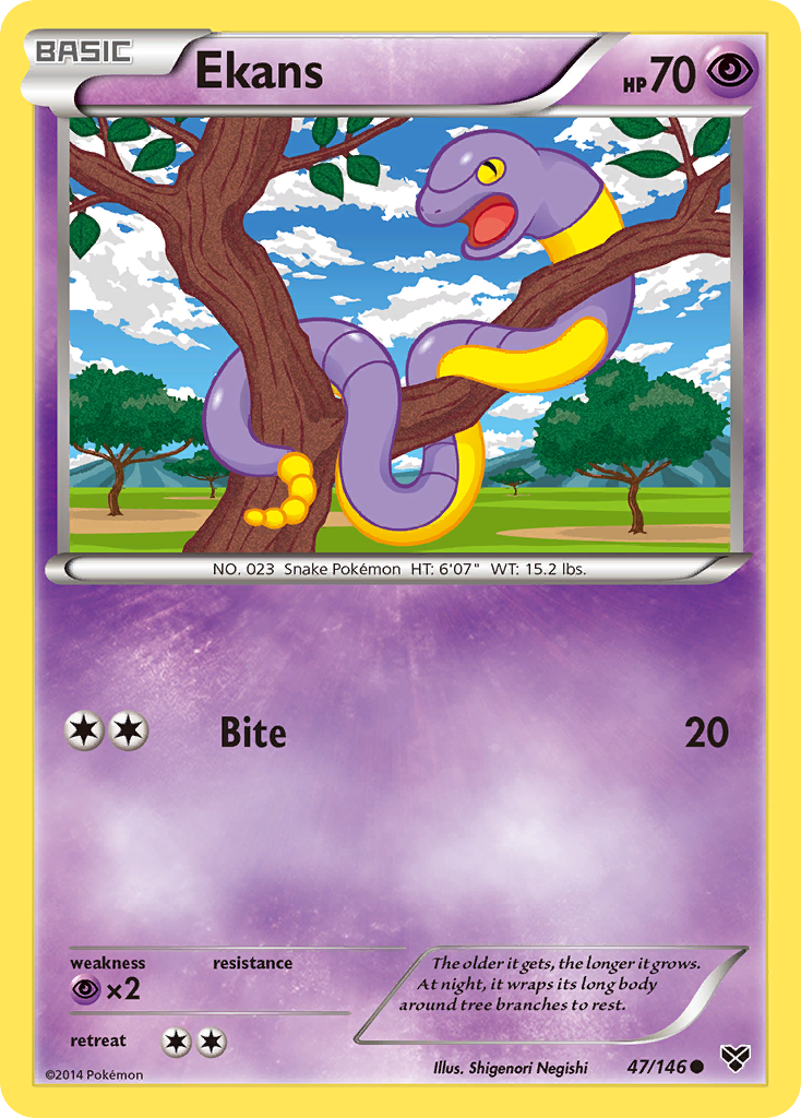 Ekans (47/146) [XY: Base Set] | Good Games Modbury