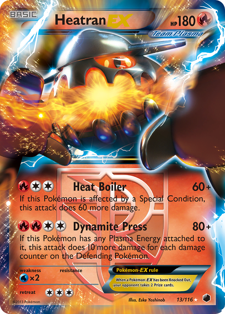 Heatran EX (13/116) [Black & White: Plasma Freeze] | Good Games Modbury