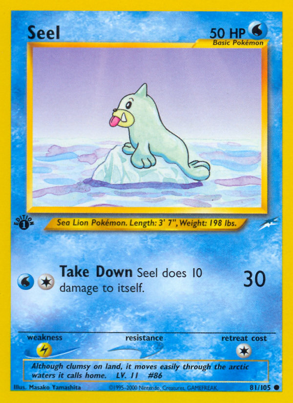 Seel (81/105) [Neo Destiny 1st Edition] | Good Games Modbury