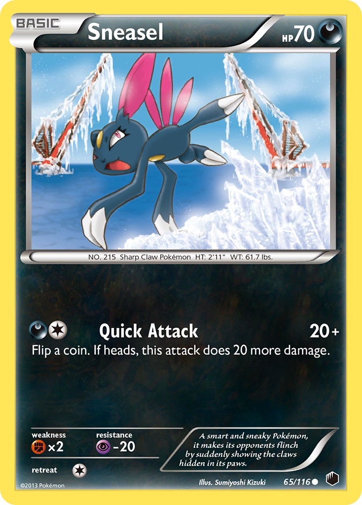 Sneasel (65/116) [Black & White: Plasma Freeze] | Good Games Modbury