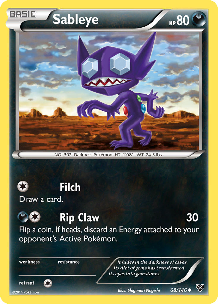 Sableye (68/146) [XY: Base Set] | Good Games Modbury