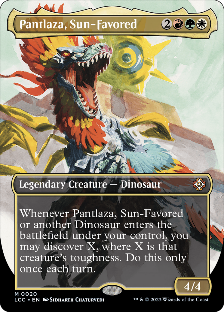 Pantlaza, Sun-Favored (Borderless) [The Lost Caverns of Ixalan Commander] | Good Games Modbury