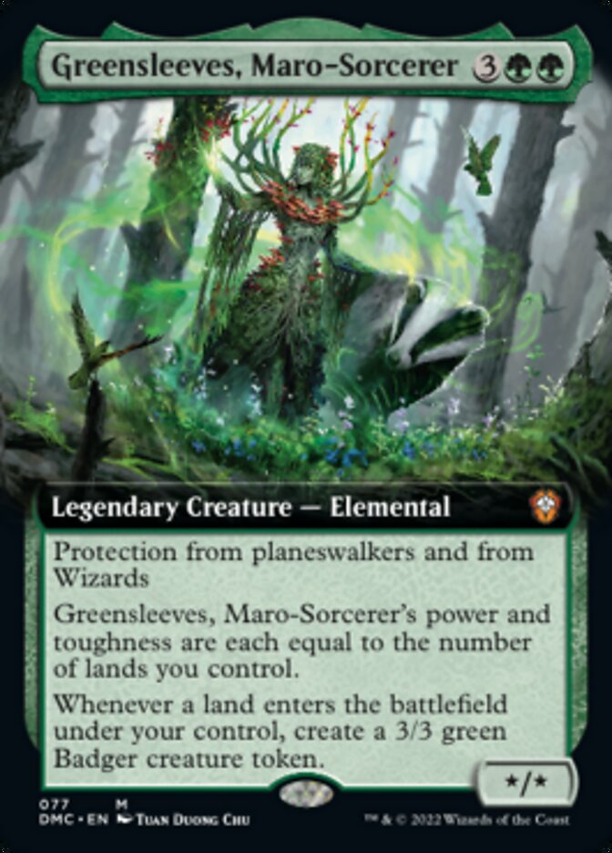 Greensleeves, Maro-Sorcerer (Extended Art) [Dominaria United Commander] | Good Games Modbury