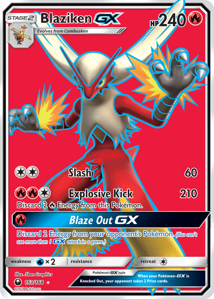 Blaziken GX (153/168) [Sun & Moon: Celestial Storm] | Good Games Modbury