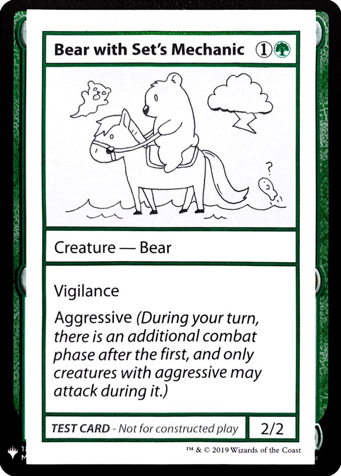 Bear with Set's Mechanic [Mystery Booster Playtest Cards] | Good Games Modbury