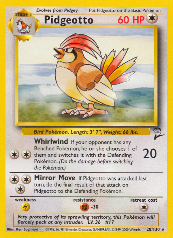 Pidgeotto (28/130) [Base Set 2] | Good Games Modbury