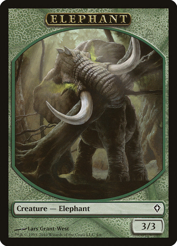 Elephant Token [Worldwake Tokens] | Good Games Modbury