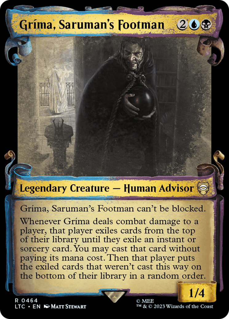 Grima, Saruman's Footman [The Lord of the Rings: Tales of Middle-Earth Commander Showcase Scrolls] | Good Games Modbury