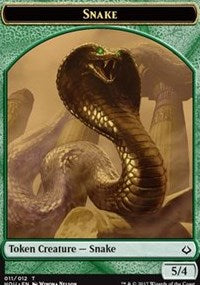 Snake // Warrior Double-Sided Token [Hour of Devastation Tokens] | Good Games Modbury