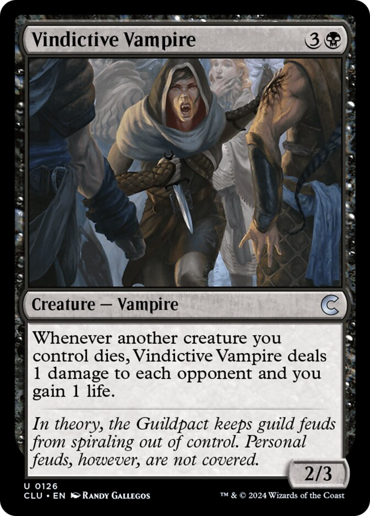 Vindictive Vampire [Ravnica: Clue Edition] | Good Games Modbury