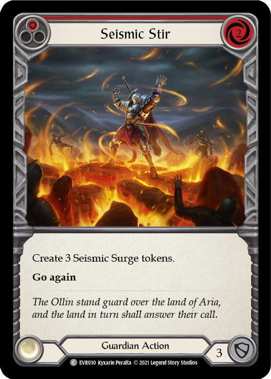 Seismic Stir (Red) [EVR030] (Everfest)  1st Edition Rainbow Foil | Good Games Modbury