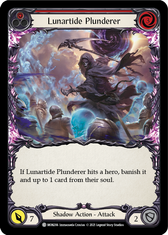 Lunartide Plunderer (Red) [MON206-RF] (Monarch)  1st Edition Rainbow Foil | Good Games Modbury