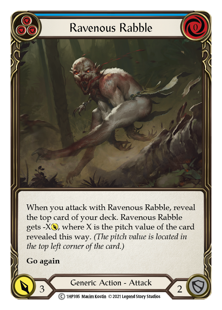 Ravenous Rabble (Blue) [1HP395] (History Pack 1) | Good Games Modbury