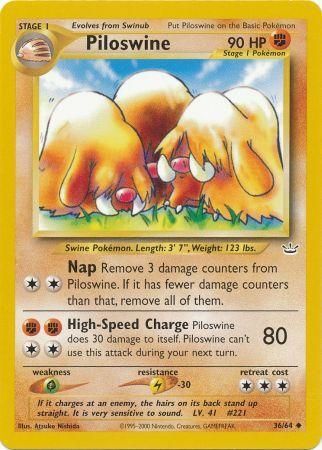 Piloswine (36/64) [Neo Revelation Unlimited] | Good Games Modbury