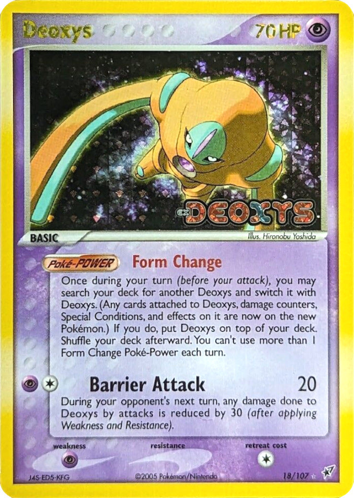 Deoxys (18/107) (Stamped) [EX: Deoxys] | Good Games Modbury