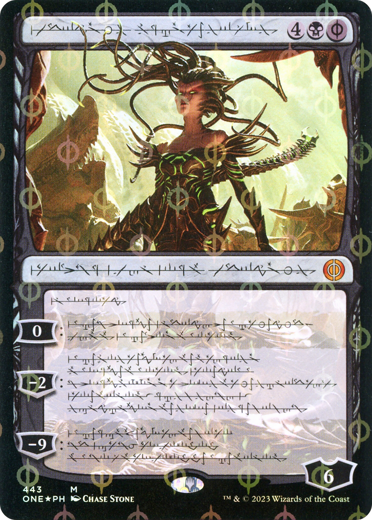 Vraska, Betrayal's Sting (Phyrexianized Step-and-Compleat Foil) [Phyrexia: All Will Be One] | Good Games Modbury