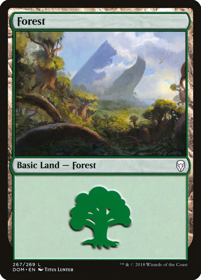 Forest (267) [Dominaria] | Good Games Modbury