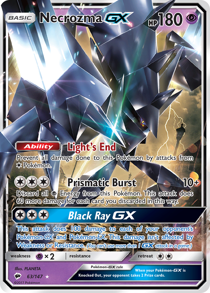 Necrozma GX (63/147) [Sun & Moon: Burning Shadows] | Good Games Modbury