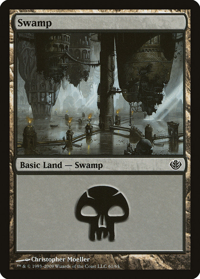 Swamp (61) [Duel Decks: Garruk vs. Liliana] | Good Games Modbury