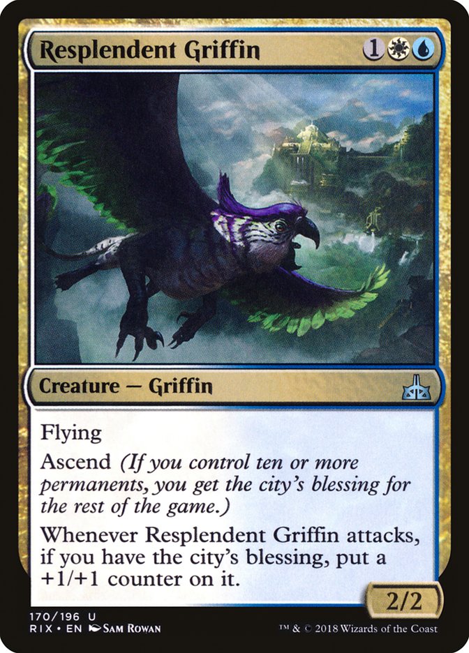 Resplendent Griffin [Rivals of Ixalan] | Good Games Modbury