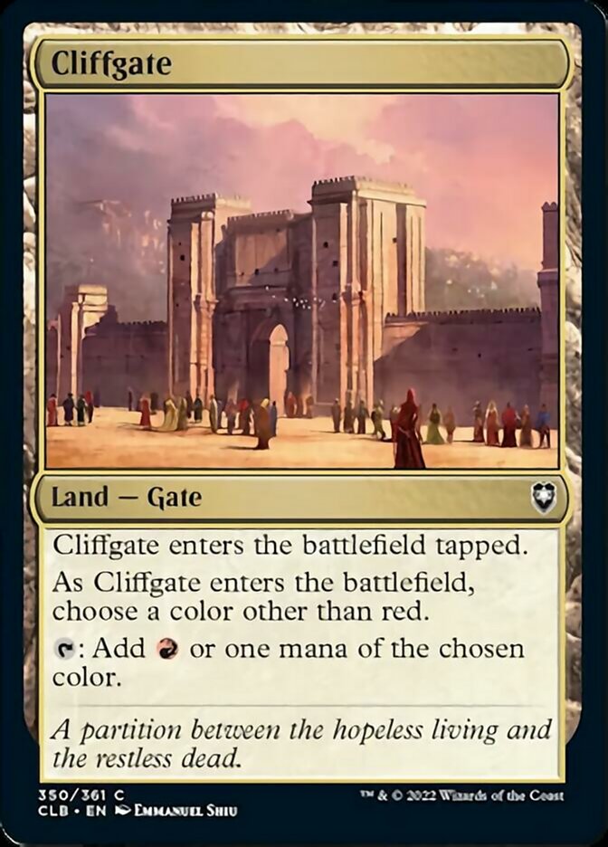 Cliffgate [Commander Legends: Battle for Baldur's Gate] | Good Games Modbury