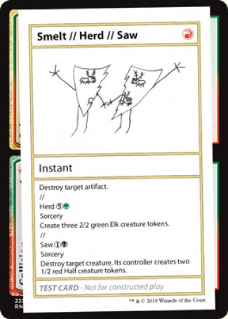 Smelt // Herd // Saw (2021 Edition) [Mystery Booster Playtest Cards] | Good Games Modbury