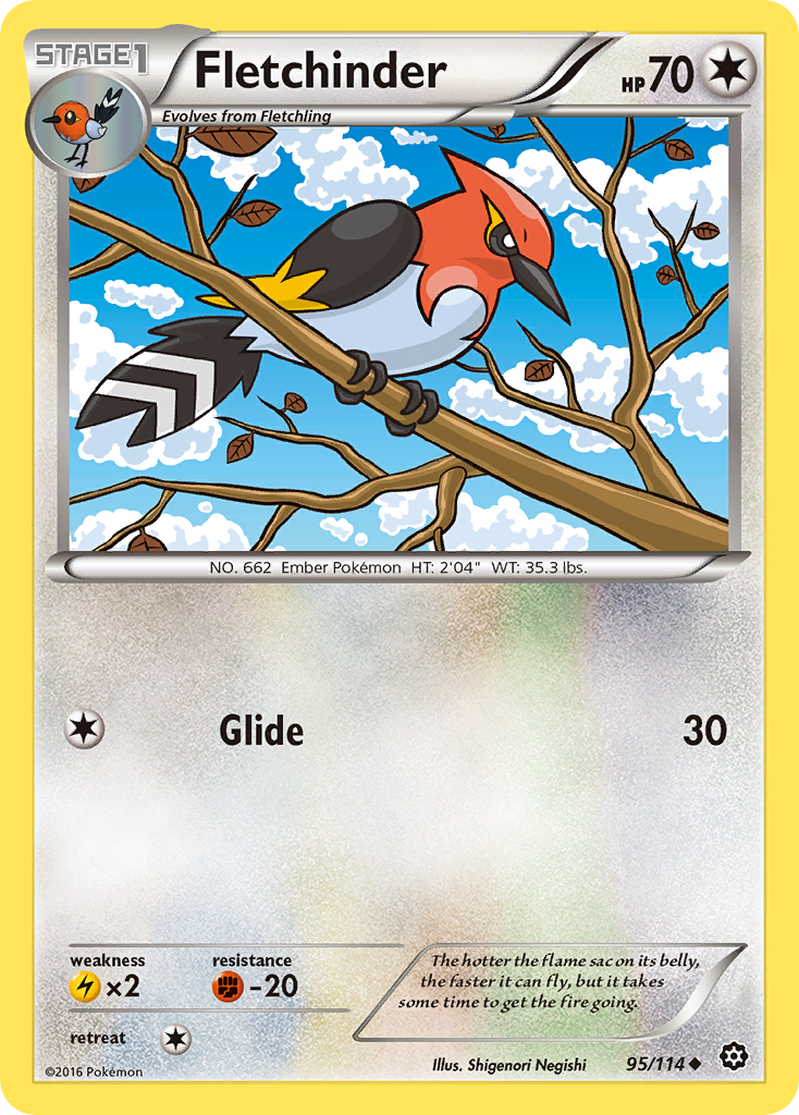 Fletchinder (95/114) [XY: Steam Siege] | Good Games Modbury