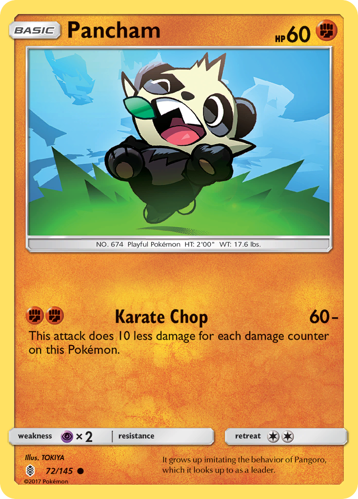 Pancham (72/145) [Sun & Moon: Guardians Rising] | Good Games Modbury