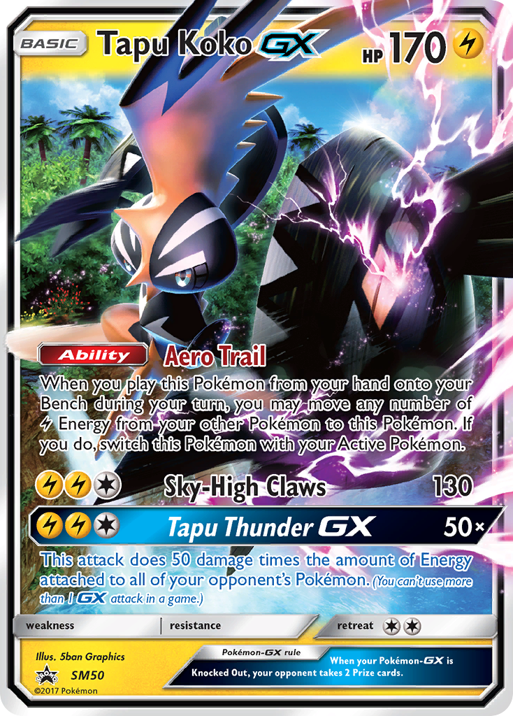 Tapu Koko GX (SM50) [Sun & Moon: Black Star Promos] | Good Games Modbury