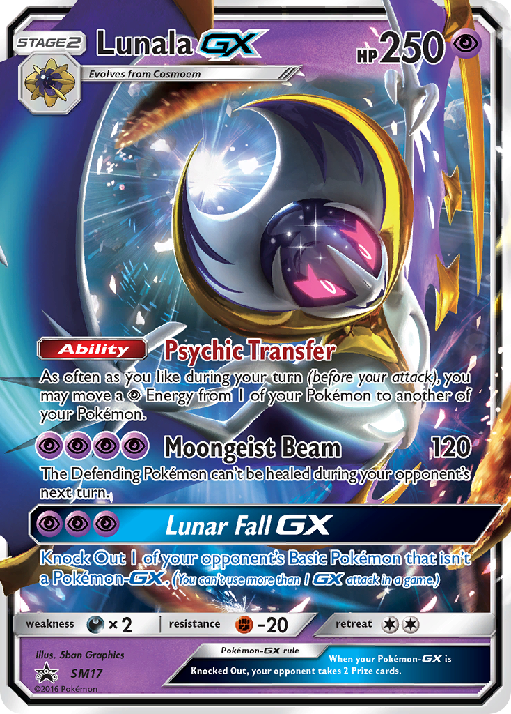 Lunala GX (SM17) [Sun & Moon: Black Star Promos] | Good Games Modbury