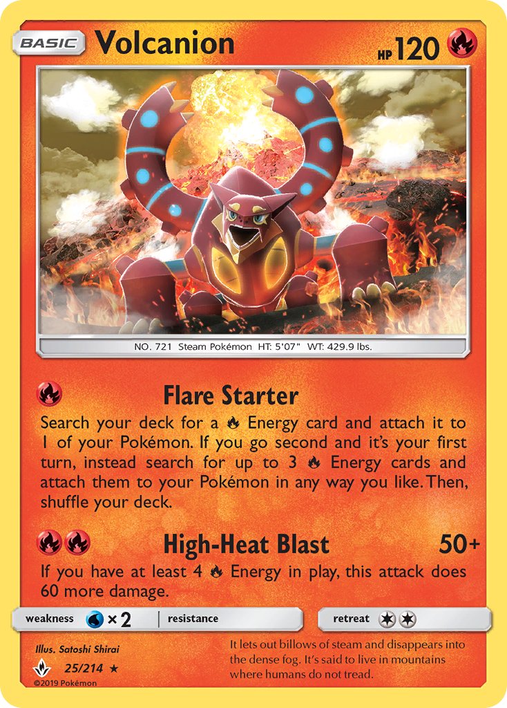 Volcanion (25/214) (Theme Deck Exclusive) [Sun & Moon: Unbroken Bonds] | Good Games Modbury