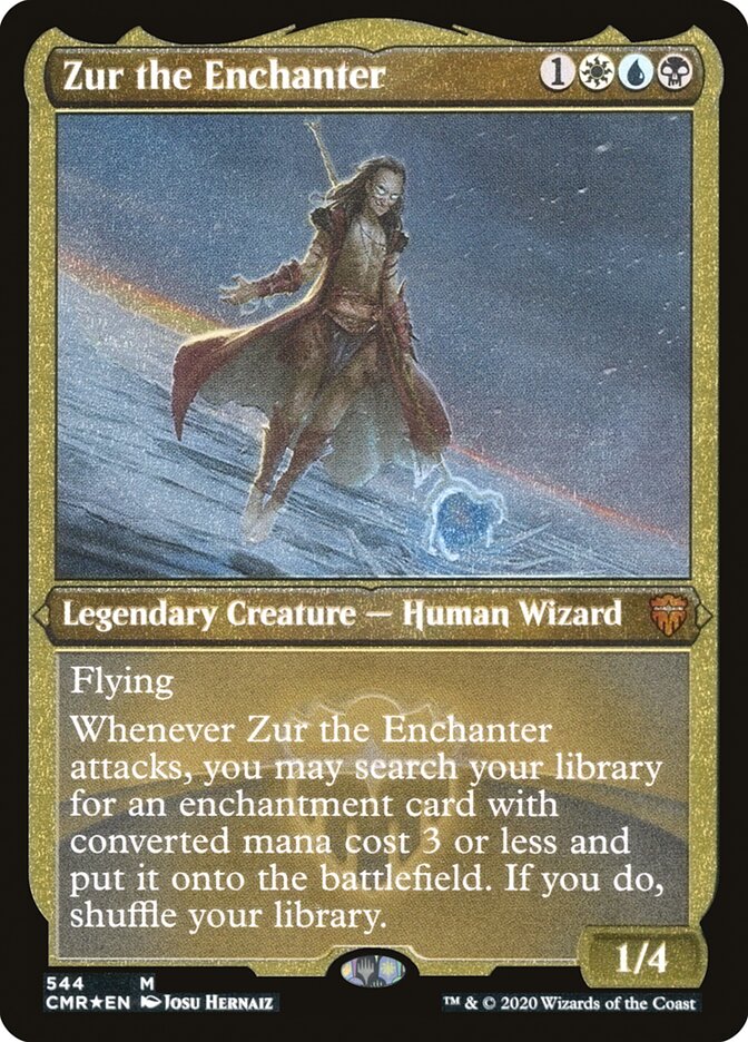 Zur the Enchanter (Etched) [Commander Legends] | Good Games Modbury