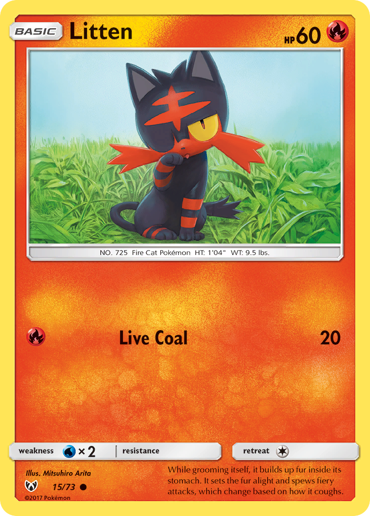 Litten (15/73) [Sun & Moon: Shining Legends] | Good Games Modbury