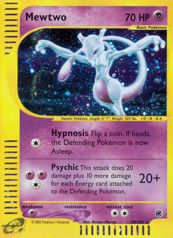 Mewtwo (20/165) [Expedition: Base Set] | Good Games Modbury