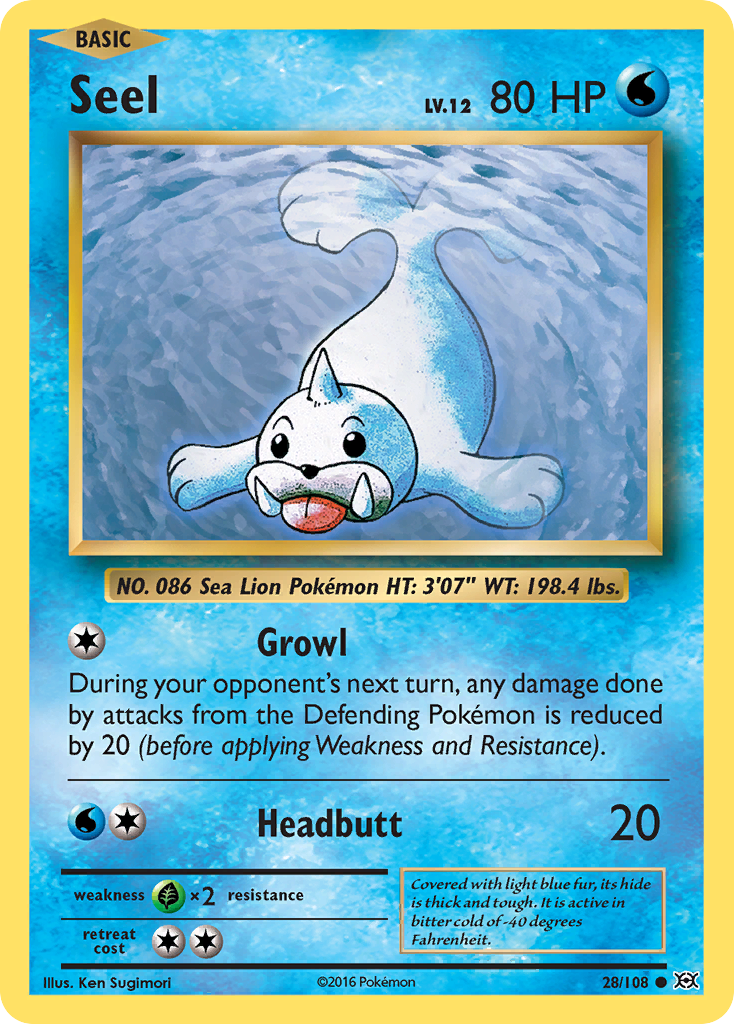 Seel (28/108) [XY: Evolutions] | Good Games Modbury
