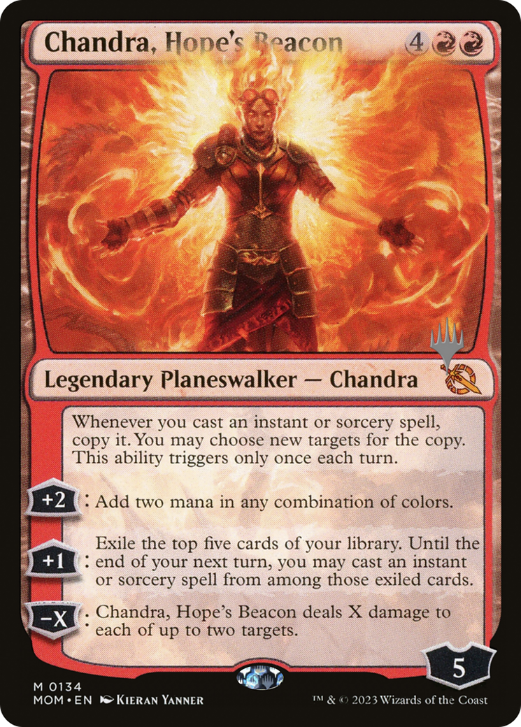 Chandra, Hope's Beacon (Promo Pack) [March of the Machine Promos] | Good Games Modbury